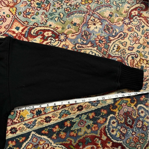 Aerie Oversized Heathered Grey Washed Cotton Hoodie V Neck Women’s Medium - Picture 8 of 11